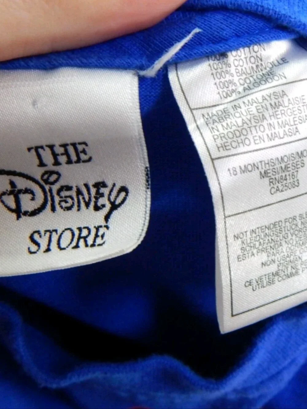 Disney Store Vintage 90's Embroidered Mickey‎ Mouse Football Romper Sleeper